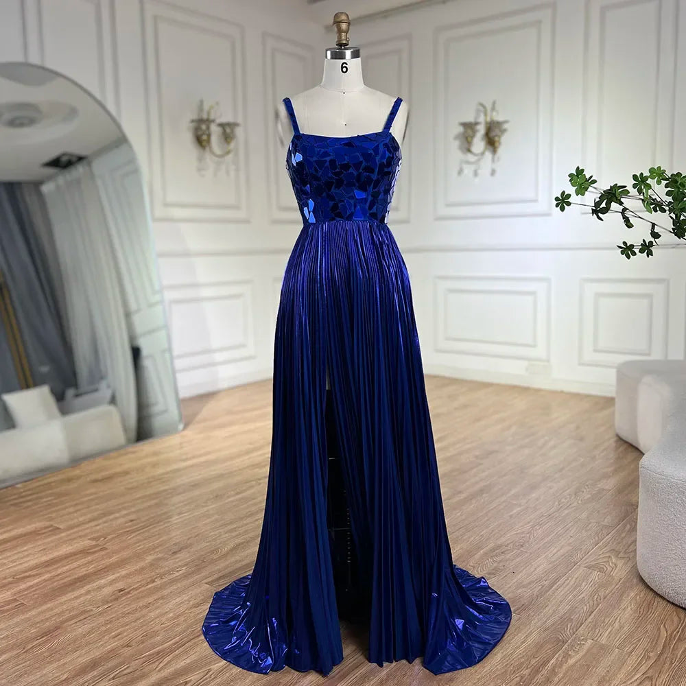 Serene Hill Blue Spaghetti Straps Lace-Up Back Mermaid Beaded Sequined Prom Dress for Women Wedding Party 2024 LA72612 Serene Hill Blue Spaghetti Straps Lace-Up Back Mermaid Beaded Sequined Prom Dress for Women Wedding Party 2024 LA72612