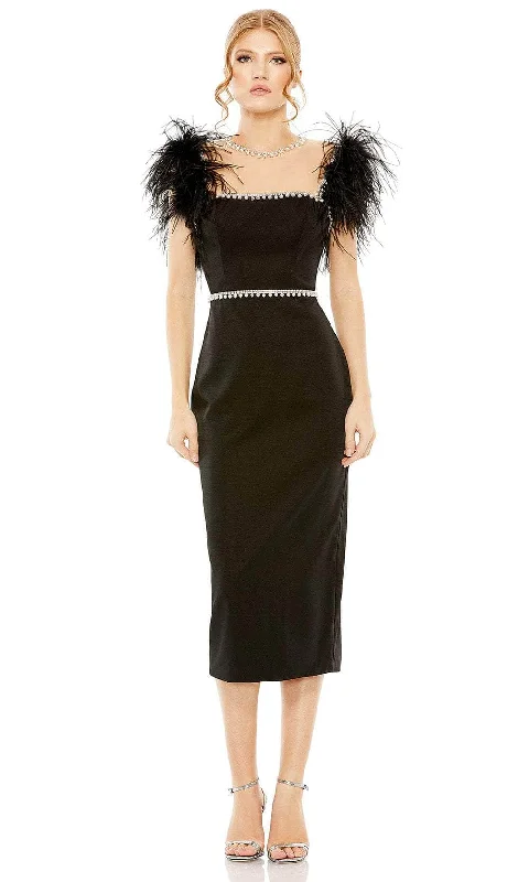 Mac Duggal 11438 - Rhinestone Embellished Sheath Dress