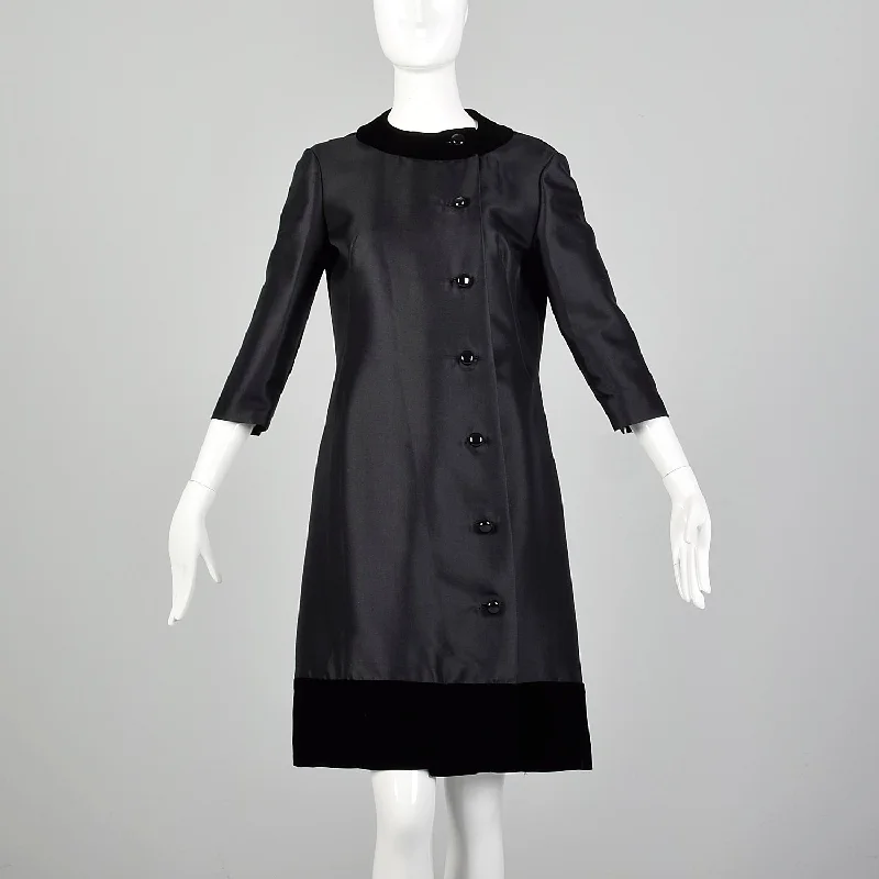 Small 1960s Silk and Wool Cocktail Dress