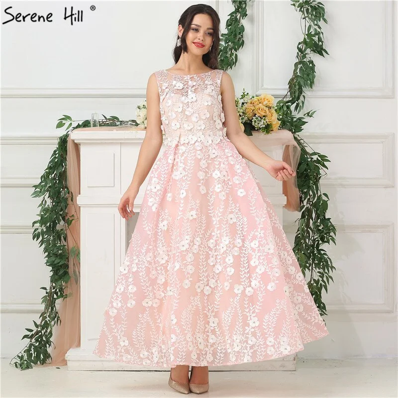 On Sale no return no refundSale Pink Sleeveless Sexy Ankle Length Evening Dresses 2024 Handmade Flowers Beading Tulle Evening Gowns Real Photo LA6694 On Sale no return no refundSale Pink Sleeveless Sexy Ankle Length Evening Dresses 2024 Handmade Flowers Beading Tulle Evening Gowns Real Photo LA6694