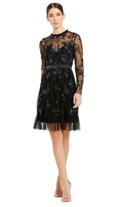 Mac Duggal 9140 - Illusion Jewel Neck Cocktail Dress