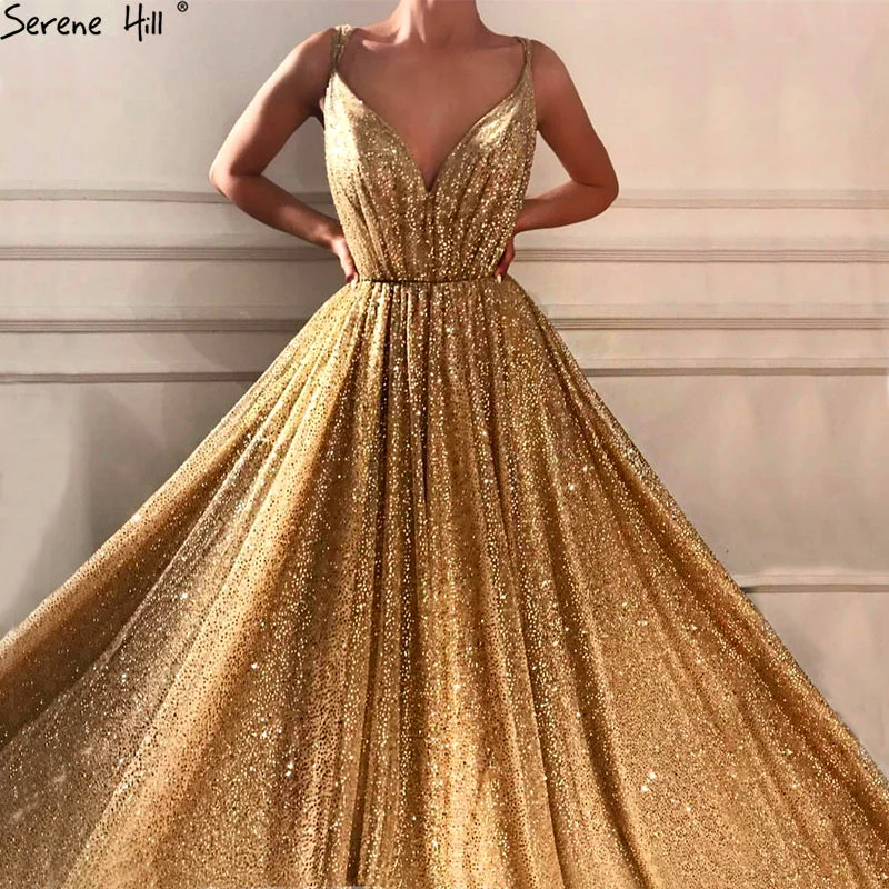 On Sale no return no refundSale Dubai Deep-V Sleeveless Glitter Evening Dresses LA6561 On Sale no return no refundSale Dubai Deep-V Sleeveless Glitter Evening Dresses LA6561