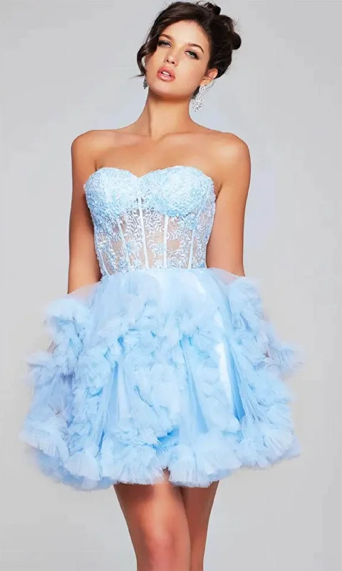 Jovani 40628 - Floral Embroidered Cocktail Dress
