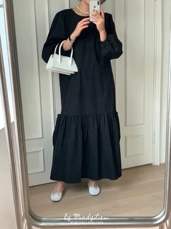 ML23292 Oversized Cotton Dress