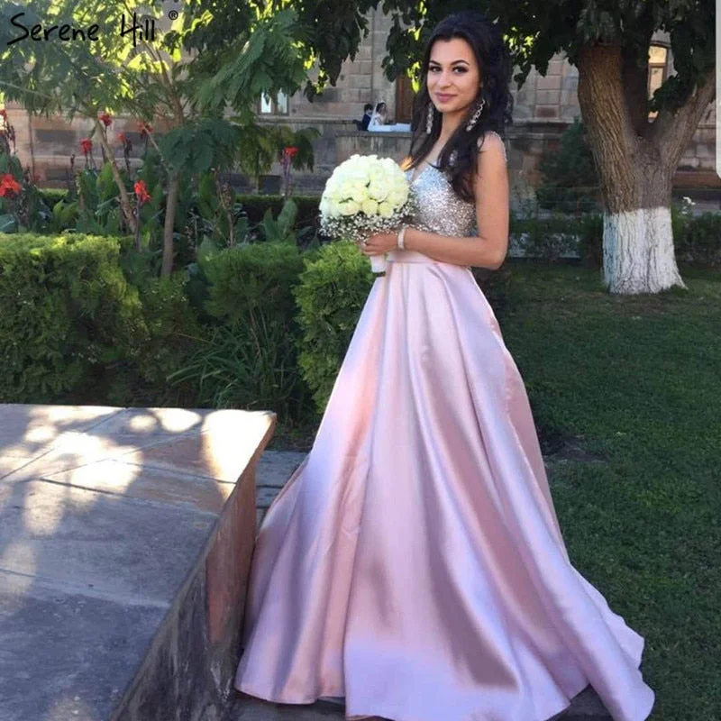 Fashion Deep-V Evening Dresses Rose Red Sleeveless LA6063