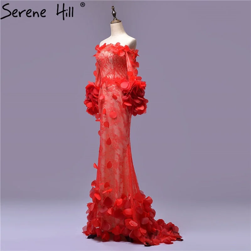 Evening Dress Red Color Tlle Crystal Party Occasion Formal Long Evening Dress HA2029 Evening Dress Red Color Tlle Crystal Party Occasion Formal Long Evening Dress HA2029