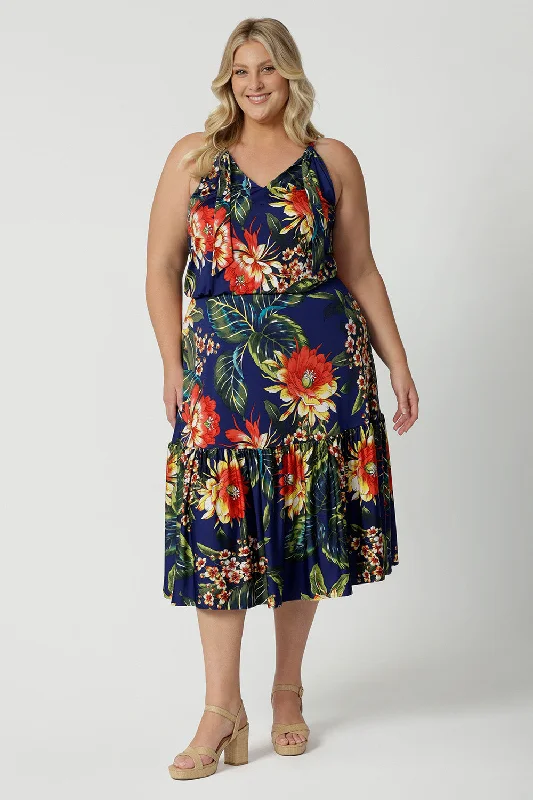 Darci Knee Length Dress in Bahagia