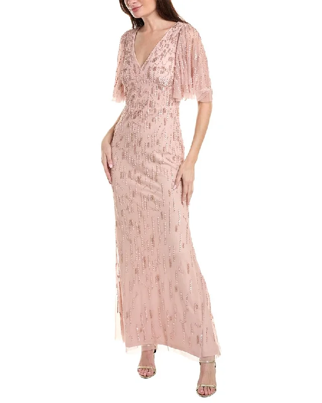 Aidan Mattox Embellished Tulle Maxi Dress Classic Tulle Maxi Dress