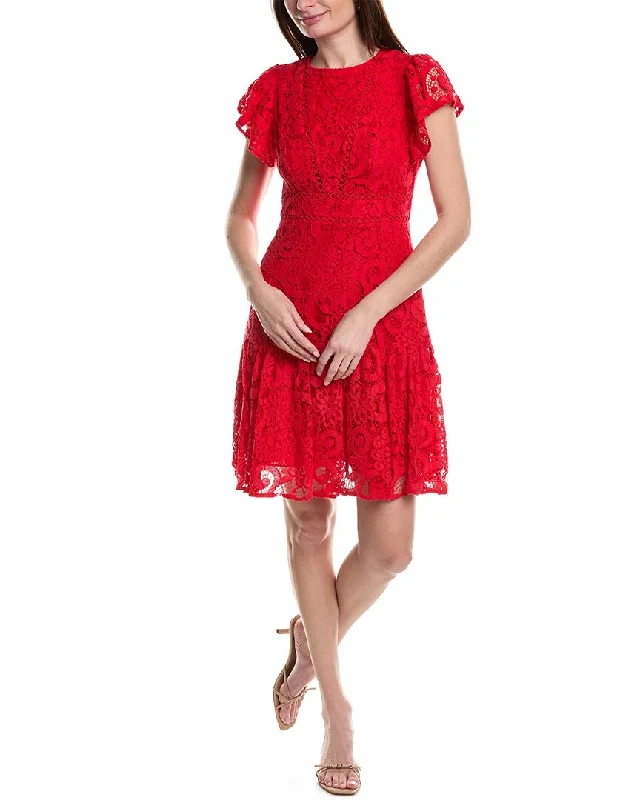 Nanette Nanette Lepore Valentina Re-Embroidered Mini Dress Comfortable Linen Mini Dress Nanette Nanette Lepore Valentina Re-Embroidered Mini Dress Comfortable Linen Mini Dress