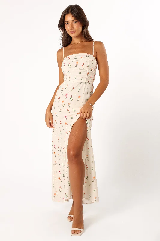 Ariel Maxi Dress - Ranala Print Classic Strapless Maxi Dress