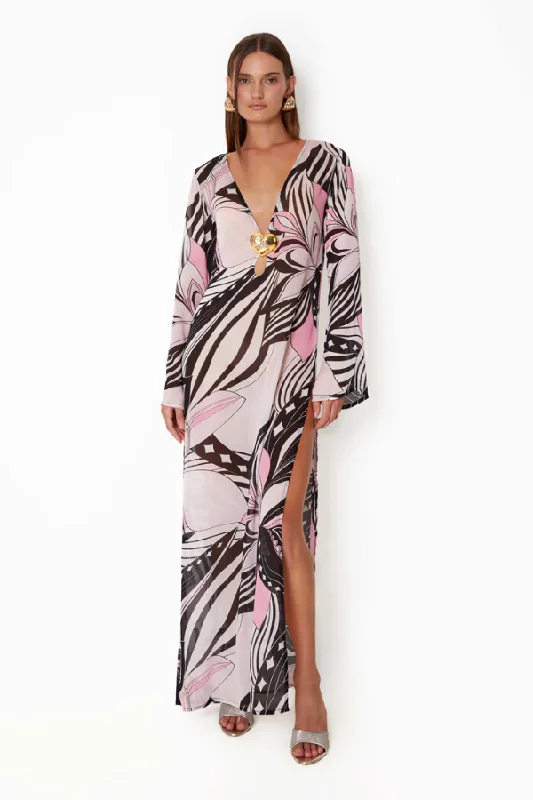 Hotline Heart Maxi Dress Allegro Elegant Maxi Dress with Slit