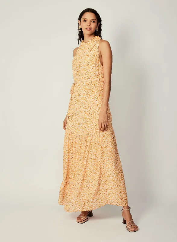 Esmaee Picasso Maxi Dress Chic Boho Print Maxi Dress