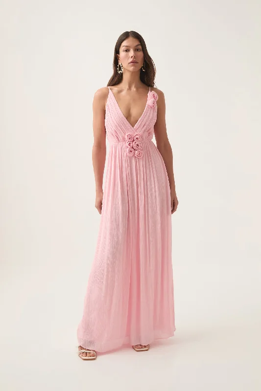 Mercurial Maxi Dress Elegant Maxi Dress with Drapes