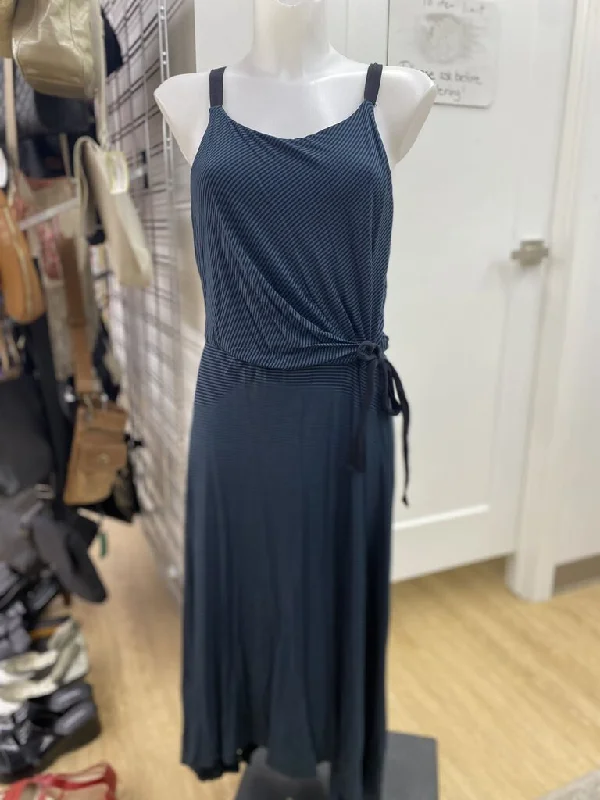 Mystree striped maxi dress L Comfortable Plunging Neckline Maxi Dress