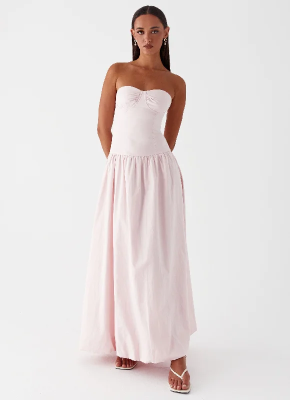 Starla Maxi Dress - Pink Cozy Knitted Maxi Dress