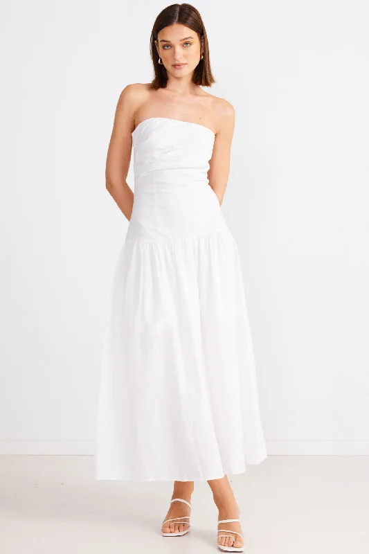 STELLA MAXI DRESS Classic Strapless Maxi Dress