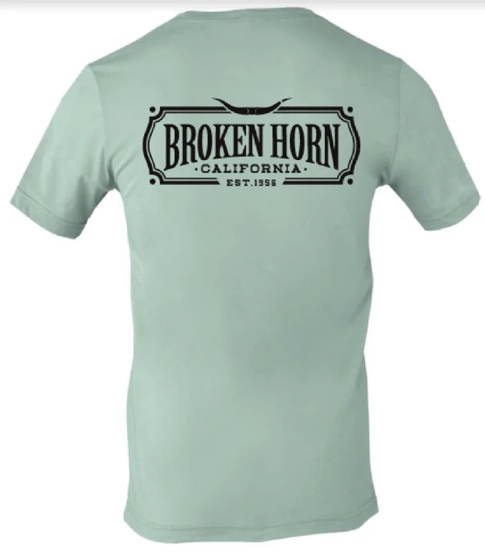 Broken Horn Logo Tee Fleece Fabric Down Fabric Feather Fabric