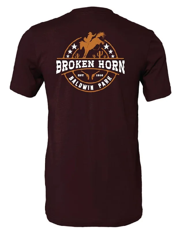 Broken Horn Logo Tee Spandex Blend Rayon Blend Denim Blend