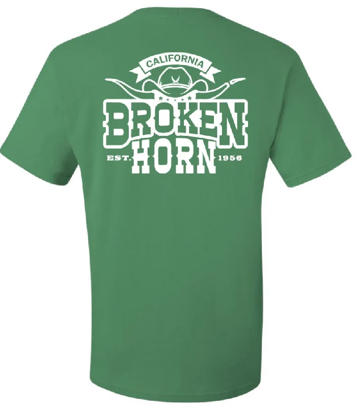 Broken Horn Logo Tees Graphic Embroidered Appliqued