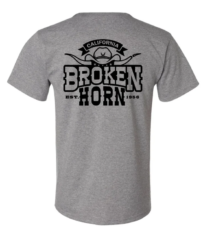 Broken Horn Logo Tee Mesh Canvas Denim