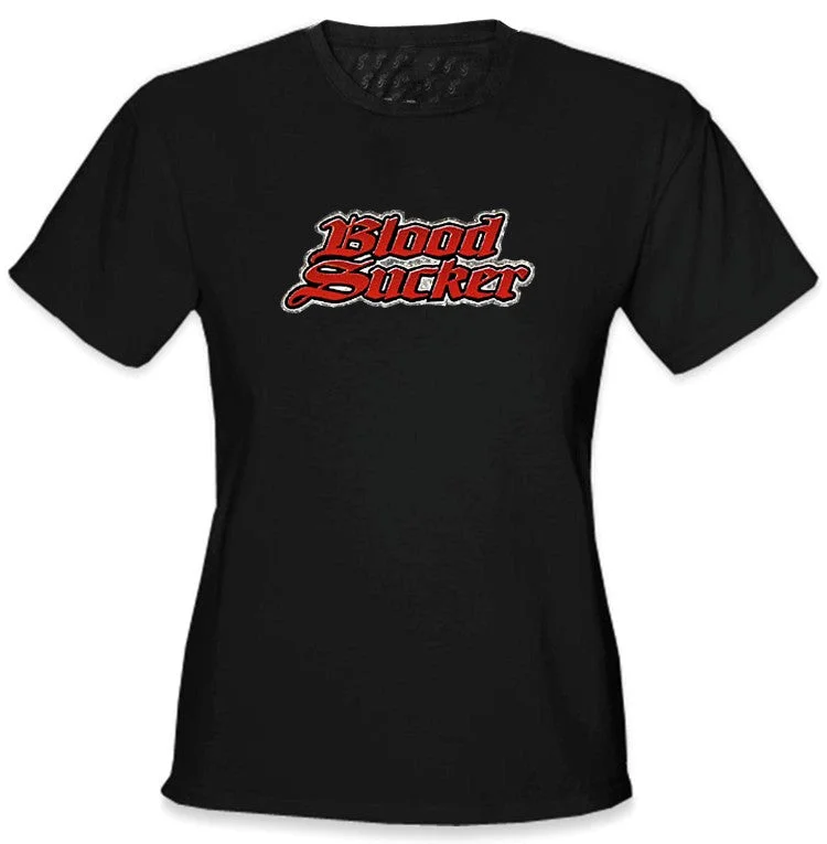 Blood Sucker Vampire Girls T-Shirt Thin T-Shirt Open Front Quick Dry