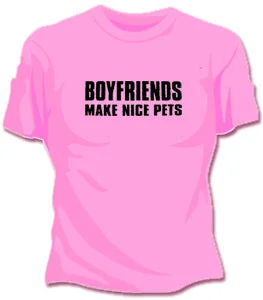 Boyfriends Make Nice Pets Girls T-Shirt Chenille Blend Fleece Blend Nylon Blend