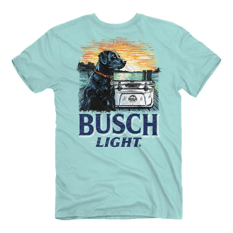 Busch Light - Lake Buddy T-Shirt Solid Color Striped Floral