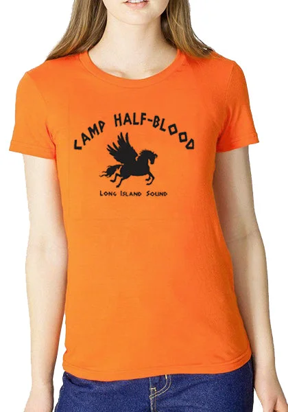 Camp Half Blood Long Island Sound Girl's T-Shirt Fleece Fabric Down Fabric Feather Fabric