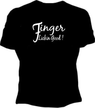Finger Lickin Good! Girls T-Shirt Houndstooth Herringbone Solid
