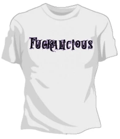 Fuckalicious Girls T-Shirt V-Neck T-Shirt Long Sleeve Cotton