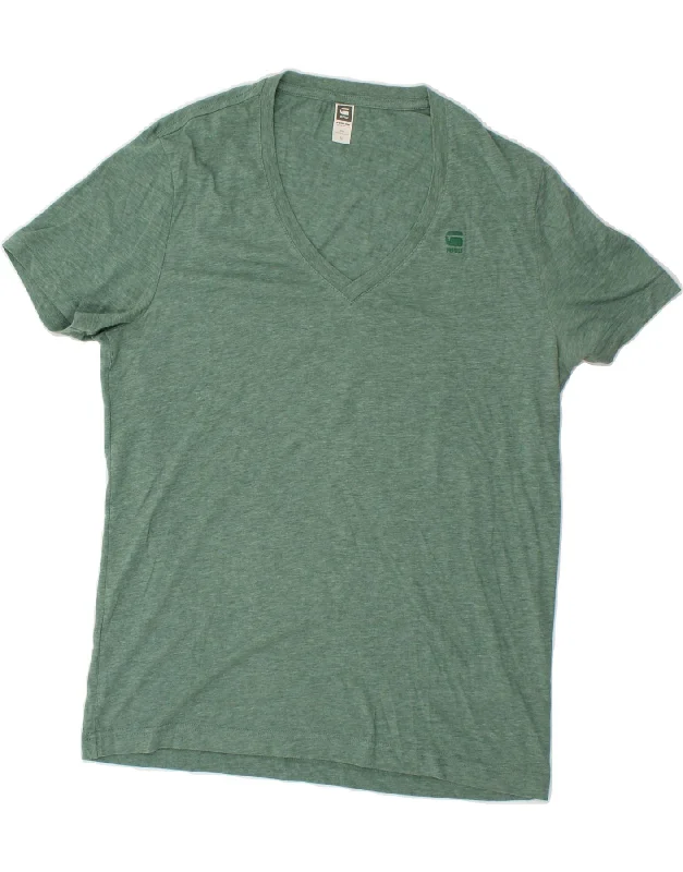 G-STAR Womens T-Shirt Top UK 14 Medium Green Cotton Oversized T-Shirt Spandex breathable G-STAR Womens T-Shirt Top UK 14 Medium Green Cotton Oversized T-Shirt Spandex breathable