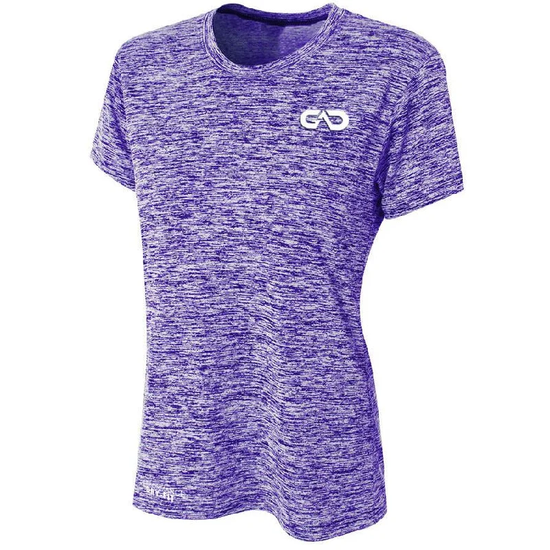 Galaxy DRY-FIT Womens Performance Tee (Purple) Elasticated Padded Insulated