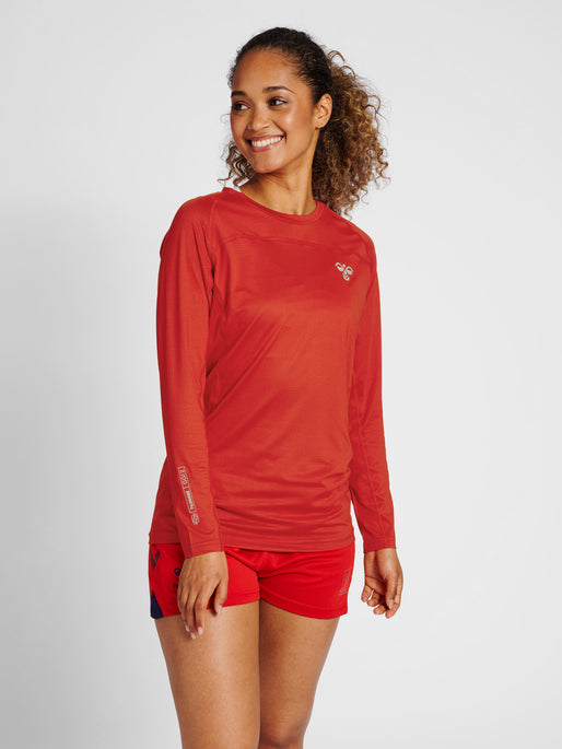Hummel Women's Gg12 Long Sleeved Training T-Shirt Layered Multi-layer Single Layer