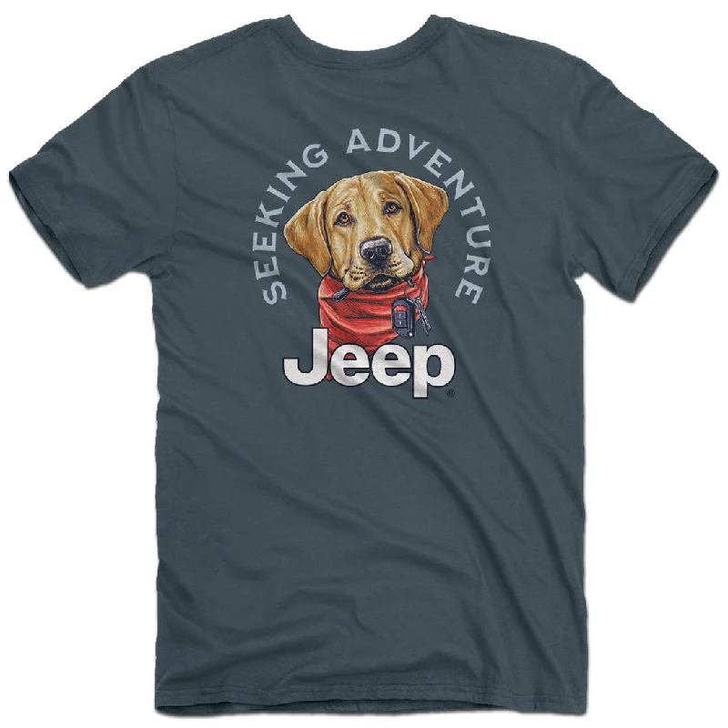 Jeep - Adventure Dog T-Shirt Thin T-Shirt Open Front Quick Dry