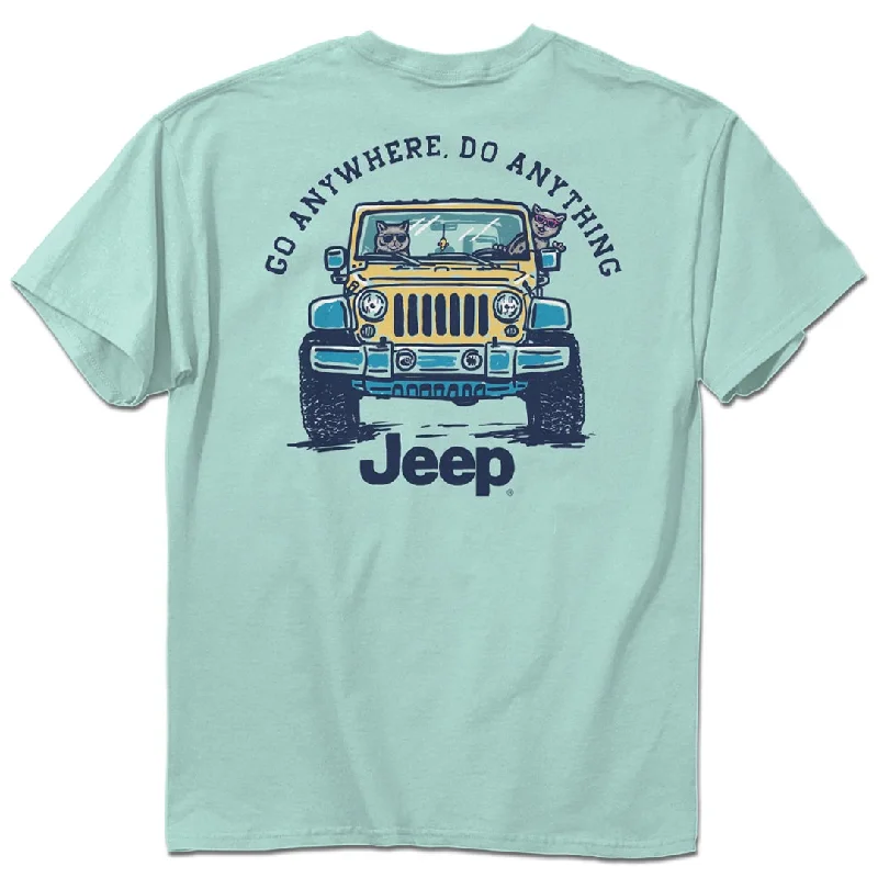 Jeep - Cat Ride T-Shirt Handmade Hand-knitted Hand-woven