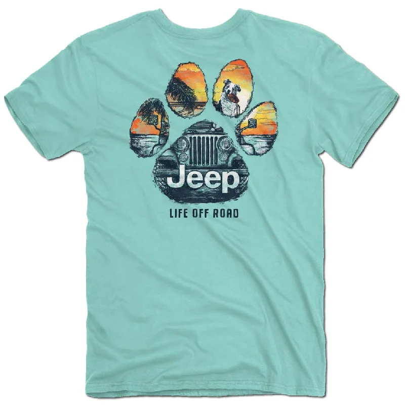 Jeep - Dog Paw T-Shirt Striped Floral Plaid