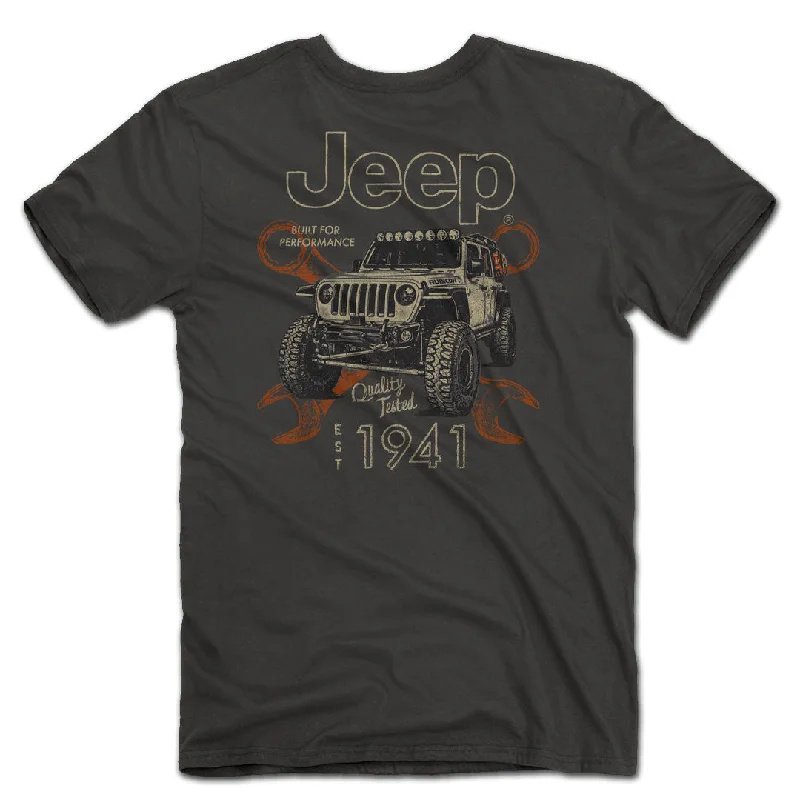 Jeep - Garage T-Shirt Solid Print Embellished