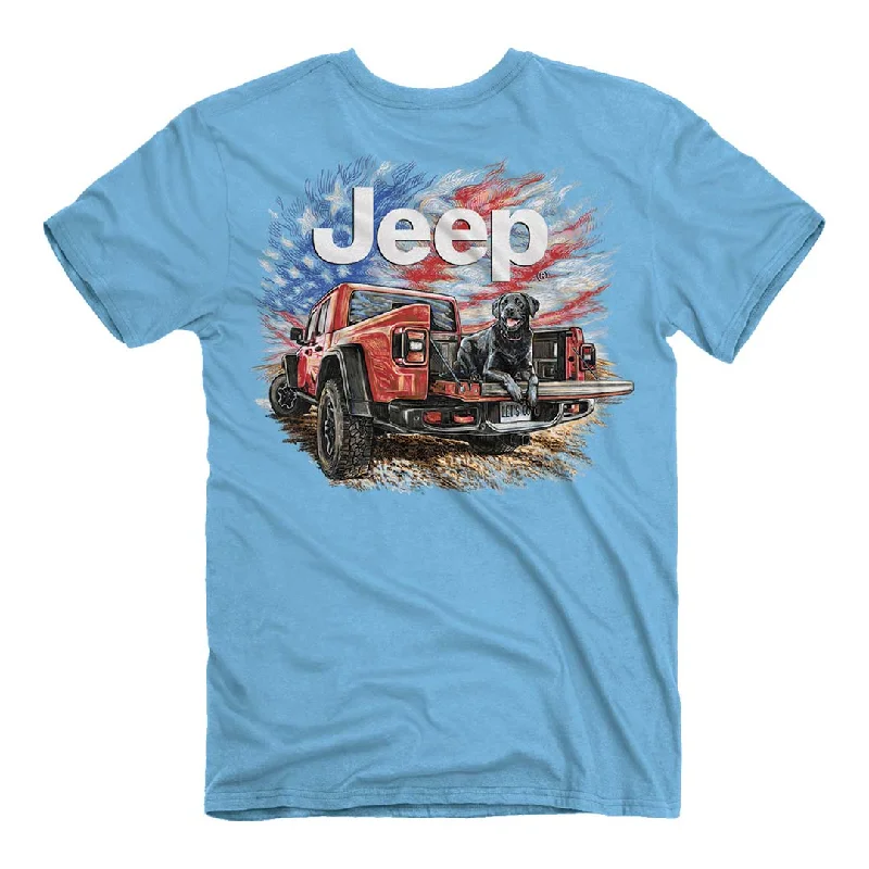 Jeep - Glad Lab T-Shirt Notch Collar Peter Pan Collar Cowl Neck