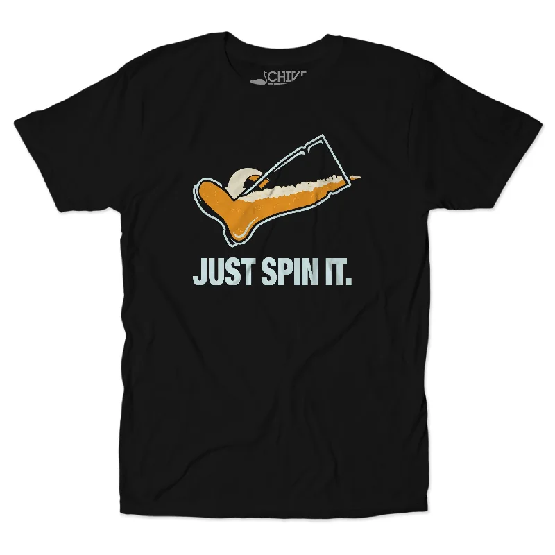 Just Spin It Tee Handmade Hand-knitted Hand-woven