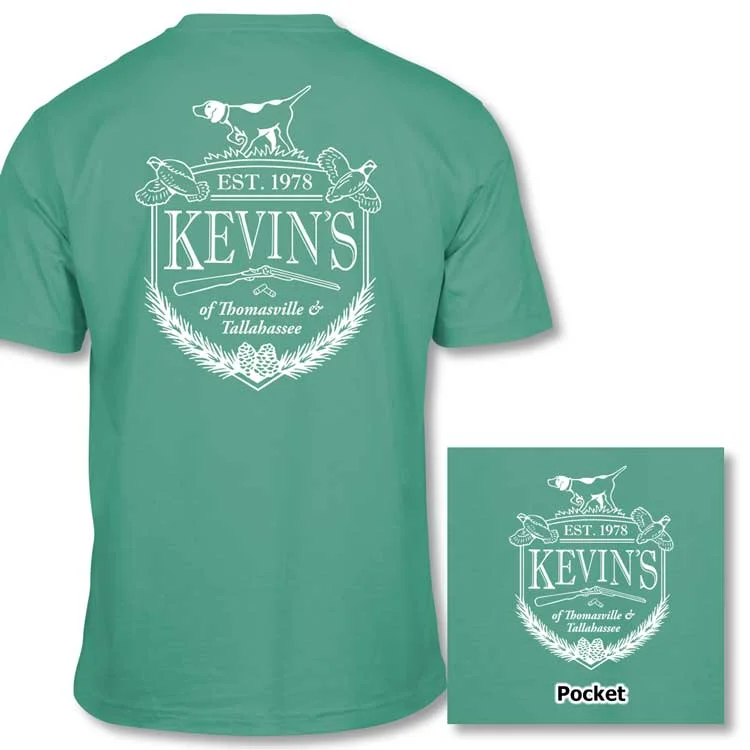 Kevin's Crest Short Sleeve T-Shirt Houndstooth Herringbone Solid