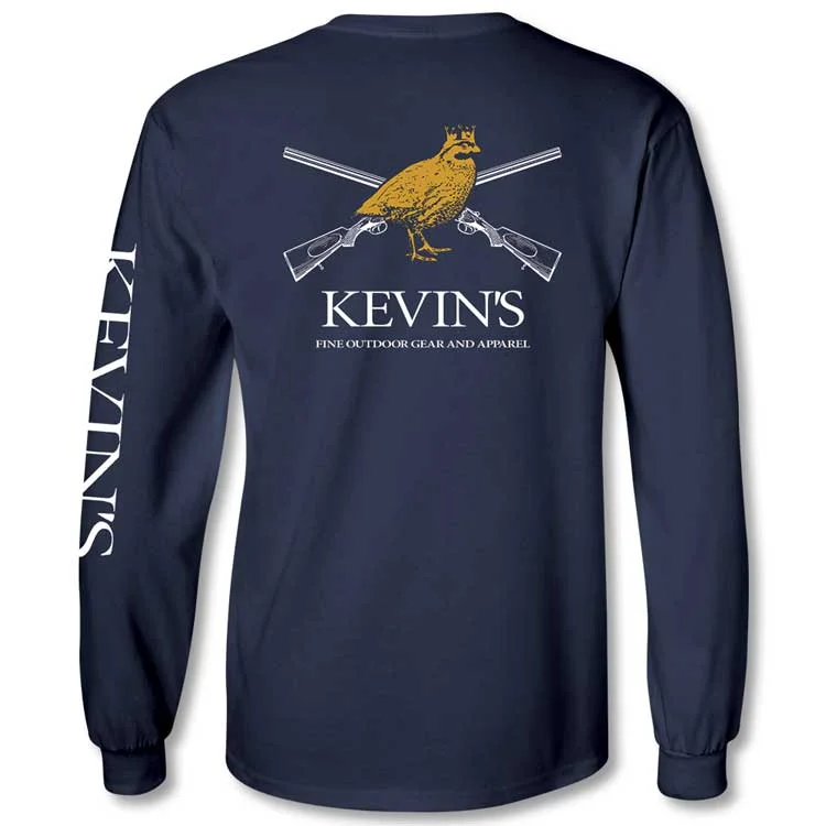 Kevin's Long Sleeve King Bob Gun Logo T-Shirt Fleece Nylon Spandex