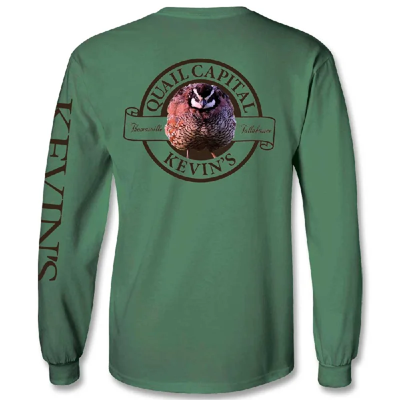 Kevin's Long Sleeve Quail Capital Long Sleeve T-Shirt Modern Contemporary Chic