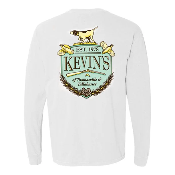 Kevin's Crest Long Sleeve Pocket T-Shirt Plaid T-Shirt Polka Dot Checkered