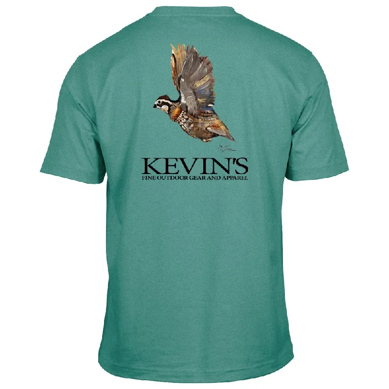 Kevin's Dirk Walker Flying Quail Short Sleeve T-Shirt Anti-Shrink Durable Soft