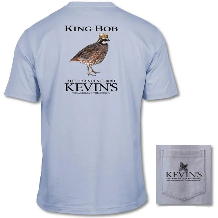 Kevin's King Bob Short Sleeve T-Shirt Solid Print Embellished