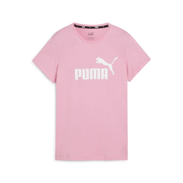 PUMA WOMEN'S ESSENTIAL LOGO MAUVE TEE Print Jacquard Patchwork