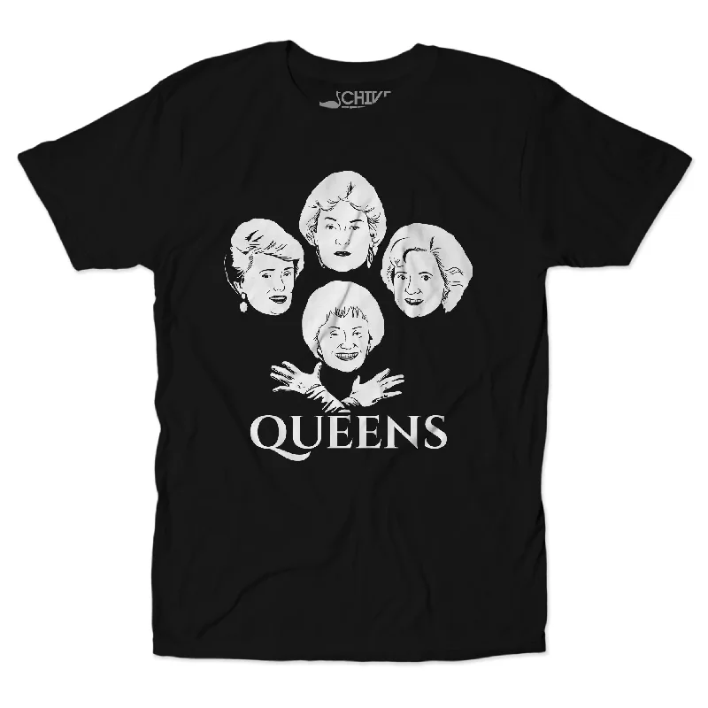 Queens V2 Unisex Tee Front Pockets Side Pockets Patch Pockets