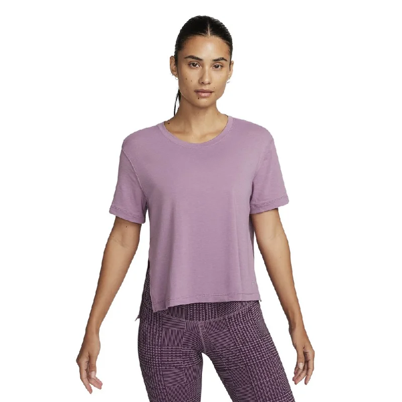 Nike Yoga Dri-FIT T-shirt Mesh Canvas Denim