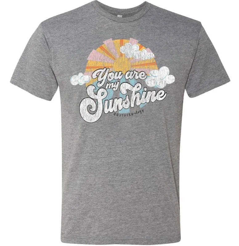 Southernology Women's You Are My Sunshine Tee Graphic Embroidered Appliqued