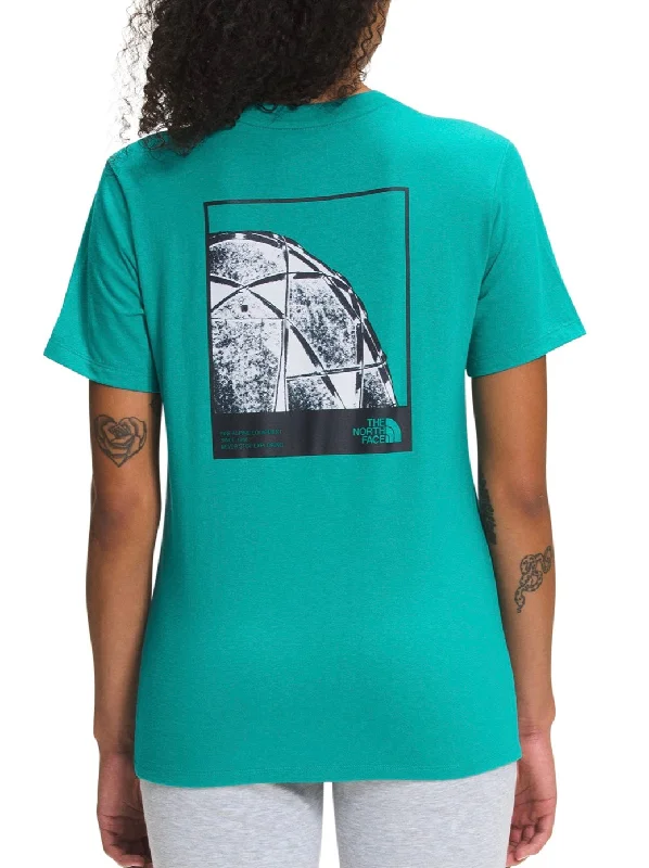 The North Face Women's Logo Play Tee Mesh Canvas Denim